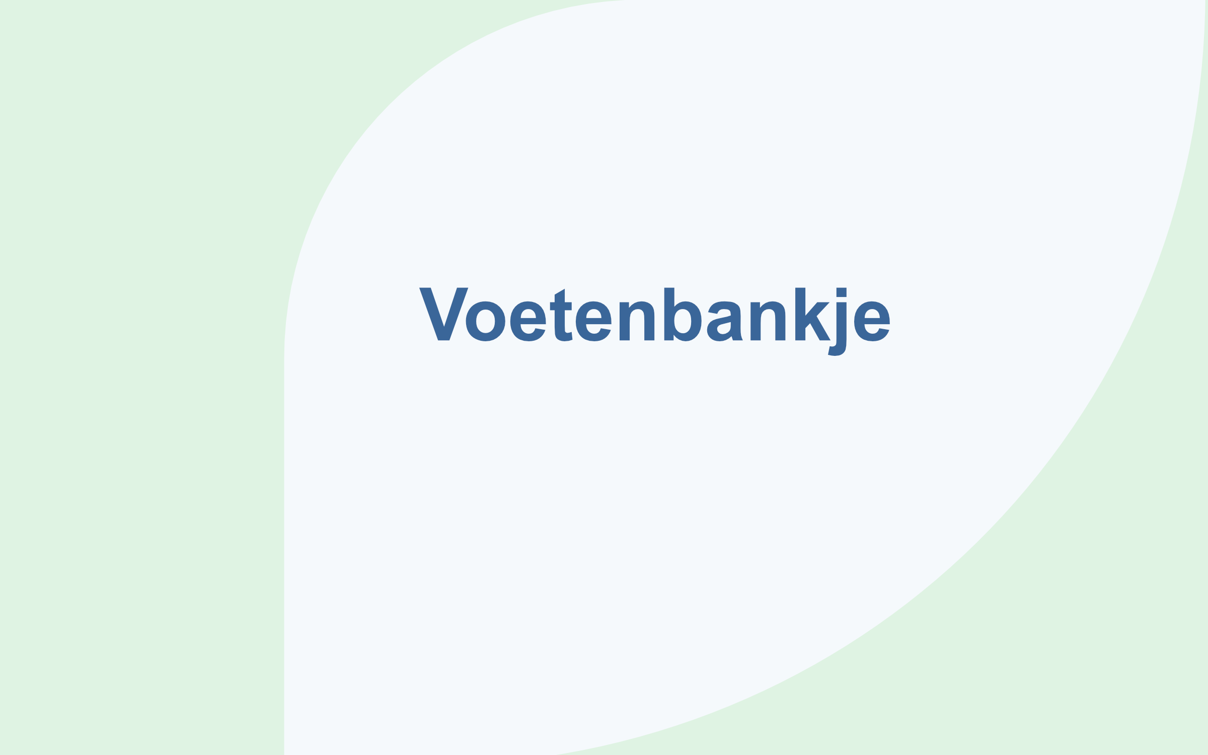 Blog voetenbankje